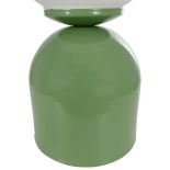 GLOBOSTAR® MAGIC 204-0130 Μοντέρνο Επιτραπέζιο Φωτιστικό Πορτατίφ με Ντουί 1 x E14 AC 220-240V IP20 - Πράσινο & Λευκό - Μ13 x Π13 x Υ28cm