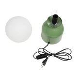 GLOBOSTAR® MAGIC 204-0130 Μοντέρνο Επιτραπέζιο Φωτιστικό Πορτατίφ με Ντουί 1 x E14 AC 220-240V IP20 - Πράσινο & Λευκό - Μ13 x Π13 x Υ28cm