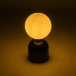 GLOBOSTAR® MAGIC 204-0132 Μοντέρνο Επιτραπέζιο Φωτιστικό Πορτατίφ με Ντουί 1 x E14 AC 220-240V IP20 - Μαύρο & Λευκό - Μ13 x Π13 x Υ28cm