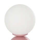 GLOBOSTAR® MAGIC 204-0134 Μοντέρνο Επιτραπέζιο Φωτιστικό Πορτατίφ με Ντουί 1 x E14 AC 220-240V IP20 - Ροζ & Λευκό - Μ13 x Π13 x Υ28cm