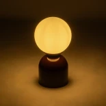 GLOBOSTAR® MAGIC 204-0135 Μοντέρνο Επιτραπέζιο Φωτιστικό Πορτατίφ με Ντουί 1 x E14 AC 220-240V IP20 - Κόκκινο & Λευκό - Μ13 x Π13 x Υ28cm