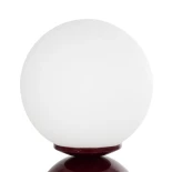 GLOBOSTAR® MAGIC 204-0135 Μοντέρνο Επιτραπέζιο Φωτιστικό Πορτατίφ με Ντουί 1 x E14 AC 220-240V IP20 - Κόκκινο & Λευκό - Μ13 x Π13 x Υ28cm