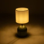 GLOBOSTAR® LOREN 204-0136 Μοντέρνο Επιτραπέζιο Φωτιστικό Πορτατίφ με Ντουί 1 x E14 AC 220-240V IP20 - Πράσινο & Μπεζ - Μ15 x Π15 x Υ31cm