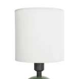 GLOBOSTAR® LOREN 204-0136 Μοντέρνο Επιτραπέζιο Φωτιστικό Πορτατίφ με Ντουί 1 x E14 AC 220-240V IP20 - Πράσινο & Μπεζ - Μ15 x Π15 x Υ31cm