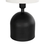 GLOBOSTAR® LOREN 204-0138 Μοντέρνο Επιτραπέζιο Φωτιστικό Πορτατίφ με Ντουί 1 x E14 AC 220-240V IP20 - Μαύρο & Μπεζ - Μ15 x Π15 x Υ31cm