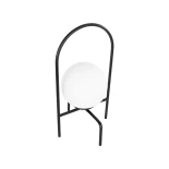 GLOBOSTAR® SPIDY 204-0139 Μοντέρνο Επιτραπέζιο Φωτιστικό Πορτατίφ με Ντουί 1 x E14 AC 220-240V IP20 - Μαύρο & Λευκό - Μ20 x Π20 x Υ37cm