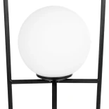 GLOBOSTAR® SPIDY 204-0139 Μοντέρνο Επιτραπέζιο Φωτιστικό Πορτατίφ με Ντουί 1 x E14 AC 220-240V IP20 - Μαύρο & Λευκό - Μ20 x Π20 x Υ37cm