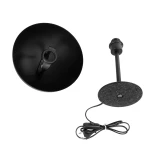 GLOBOSTAR® GASCEIO 204-0141 Μοντέρνο Επιτραπέζιο Φωτιστικό Πορτατίφ με Ντουί 1 x E27 AC 220-240V IP20 - Μαύρο - Μ25 x Π25 x Υ39cm