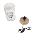 GLOBOSTAR® BALLON 204-0145 Παιδικό Επιτραπέζιο Φωτιστικό Πορτατίφ με Ντουί 1 x E14 AC 220-240V IP20 - Πολύχρωμο - Μ15 x Π15 x Υ30cm