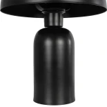 GLOBOSTAR® GASCO 204-0146 Μοντέρνο Επιτραπέζιο Φωτιστικό Πορτατίφ με Ντουί 1 x E27 AC 220-240V IP20 - Μαύρο - Μ25 x Π25 x Υ35cm