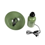 GLOBOSTAR® GASCO 204-0147 Μοντέρνο Επιτραπέζιο Φωτιστικό Πορτατίφ με Ντουί 1 x E27 AC 220-240V IP20 - Πράσινο - Μ25 x Π25 x Υ35cm