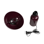 GLOBOSTAR® GASCO 204-0148 Μοντέρνο Επιτραπέζιο Φωτιστικό Πορτατίφ με Ντουί 1 x E27 AC 220-240V IP20 - Κόκκινο - Μ25 x Π25 x Υ35cm