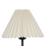 GLOBOSTAR® ORACLE 204-0156 Μοντέρνο Επιτραπέζιο Φωτιστικό Πορτατίφ με Ντουί 1 x E27 AC 220-240V IP20 - Μαύρο & Μπεζ - Μ22 x Π22 x Υ36cm