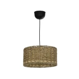 GLOBOSTAR® POMEGRANDE 204-0157 Boho Κρεμαστό Φωτιστικό Οροφής με Ντουί 1 x E27 AC 220-240V IP20 - Μπεζ - Μ30 x Π30 x Υ16cm