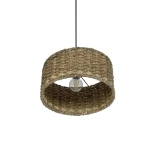 GLOBOSTAR® POMEGRANDE 204-0157 Boho Κρεμαστό Φωτιστικό Οροφής με Ντουί 1 x E27 AC 220-240V IP20 - Μπεζ - Μ30 x Π30 x Υ16cm