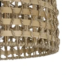 GLOBOSTAR® POMEGRANDE 204-0158 Boho Κρεμαστό Φωτιστικό Οροφής με Ντουί 1 x E27 AC 220-240V IP20 - Μπεζ & Καφέ - Μ30 x Π30 x Υ18cm