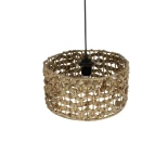 GLOBOSTAR® SAND 204-0160 Boho Κρεμαστό Φωτιστικό Οροφής με Ντουί 1 x E27 AC 220-240V IP20 - Καφέ - Μ30 x Π30 x Υ19cm