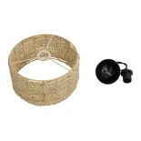 GLOBOSTAR® POMEGRANDE 204-0161 Boho Κρεμαστό Φωτιστικό Οροφής με Ντουί 1 x E27 AC 220-240V IP20 - Μπεζ - Μ32 x Π32 x Υ19cm