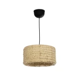 GLOBOSTAR® POMEGRANDE 204-0161 Boho Κρεμαστό Φωτιστικό Οροφής με Ντουί 1 x E27 AC 220-240V IP20 - Μπεζ - Μ32 x Π32 x Υ19cm