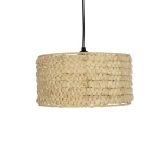 GLOBOSTAR® POMEGRANDE 204-0161 Boho Κρεμαστό Φωτιστικό Οροφής με Ντουί 1 x E27 AC 220-240V IP20 - Μπεζ - Μ32 x Π32 x Υ19cm