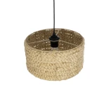 GLOBOSTAR® POMEGRANDE 204-0161 Boho Κρεμαστό Φωτιστικό Οροφής με Ντουί 1 x E27 AC 220-240V IP20 - Μπεζ - Μ32 x Π32 x Υ19cm