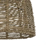 GLOBOSTAR® MEKA 204-0162 Boho Κρεμαστό Φωτιστικό Οροφής με Ντουί 1 x E27 AC 220-240V IP20 - Καφε - Μ31 x Π31 x Υ26cm