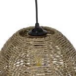 GLOBOSTAR® MEKA 204-0162 Boho Κρεμαστό Φωτιστικό Οροφής με Ντουί 1 x E27 AC 220-240V IP20 - Καφε - Μ31 x Π31 x Υ26cm