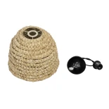 GLOBOSTAR® MEKA 204-0163 Boho Κρεμαστό Φωτιστικό Οροφής με Ντουί 1 x E27 AC 220-240V IP20 - Μπεζ - Μ30 x Π30 x Υ25cm