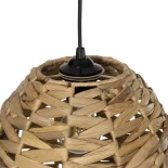 GLOBOSTAR® MEKA 204-0165 Boho Κρεμαστό Φωτιστικό Οροφής με Ντουί 1 x E27 AC 220-240V IP20 - Μπεζ - Μ30 x Π30 x Υ28cm