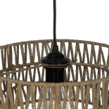 GLOBOSTAR® DARIO 204-0166 Boho Κρεμαστό Φωτιστικό Οροφής με Ντουί 1 x E27 AC 220-240V IP20 - Μπεζ - Μ30 x Π30 x Υ18cm