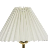 GLOBOSTAR® LIVL 204-0169 Μοντέρνο Επιτραπέζιο Φωτιστικό Πορτατίφ με Ντουί 1 x E27 AC 220-240V IP20 - Χρυσό & Μπεζ - Μ22 x Π22 x Υ34cm