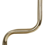 GLOBOSTAR® LIVL 204-0169 Μοντέρνο Επιτραπέζιο Φωτιστικό Πορτατίφ με Ντουί 1 x E27 AC 220-240V IP20 - Χρυσό & Μπεζ - Μ22 x Π22 x Υ34cm