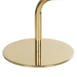 GLOBOSTAR® LIVL 204-0169 Μοντέρνο Επιτραπέζιο Φωτιστικό Πορτατίφ με Ντουί 1 x E27 AC 220-240V IP20 - Χρυσό & Μπεζ - Μ22 x Π22 x Υ34cm