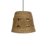GLOBOSTAR® PANIER 204-0170 Boho Κρεμαστό Φωτιστικό Οροφής με Ντουί 1 x E27 AC 220-240V IP20 - Μπεζ - Μ32 x Π32 x Υ30cm