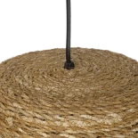 GLOBOSTAR® PANIER 204-0170 Boho Κρεμαστό Φωτιστικό Οροφής με Ντουί 1 x E27 AC 220-240V IP20 - Μπεζ - Μ32 x Π32 x Υ30cm