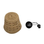 GLOBOSTAR® PANIER 204-0171 Boho Κρεμαστό Φωτιστικό Οροφής με Ντουί 1 x E27 AC 220-240V IP20 - Μπεζ - Μ32 x Π32 x Υ30cm