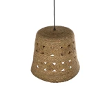 GLOBOSTAR® PANIER 204-0171 Boho Κρεμαστό Φωτιστικό Οροφής με Ντουί 1 x E27 AC 220-240V IP20 - Μπεζ - Μ32 x Π32 x Υ30cm