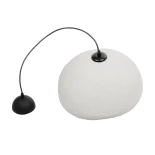 GLOBOSTAR® STONE 204-0176 Μοντέρνο Κρεμαστό Φωτιστικό Οροφής με Ντουί 1 x E27 AC 220-240V IP20 - Λευκό - Μ31.5 x Π35 x Υ26cm