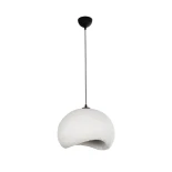 GLOBOSTAR® STONE 204-0176 Μοντέρνο Κρεμαστό Φωτιστικό Οροφής με Ντουί 1 x E27 AC 220-240V IP20 - Λευκό - Μ31.5 x Π35 x Υ26cm