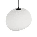 GLOBOSTAR® STONE 204-0176 Μοντέρνο Κρεμαστό Φωτιστικό Οροφής με Ντουί 1 x E27 AC 220-240V IP20 - Λευκό - Μ31.5 x Π35 x Υ26cm