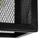 GLOBOSTAR® JAULA 204-0181 Μοντέρνο Κρεμαστό Φωτιστικό Οροφής Μονόφωτο 1 x E27 AC 220-240V IP20 Μαύρο - Μ16 x Π16 x Υ16cm