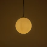 GLOBOSTAR® GLOBIDIO 204-0195 Μοντέρνο Κρεμαστό Φωτιστικό Οροφής με Ντουί 1 x E27 AC 220-240V IP20 - Χρύσο & Λευκό - Μ15 x Π15 x Υ15cm