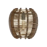 GLOBOSTAR® BOND 205-0050 Boho Φωτιστικό Τοίχου - Απλίκα με Ντουί 1 x E27 AC 220-240V IP20 - Μπεζ - M35 x Π18 x Υ32cm