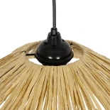 GLOBOSTAR® CHAPEAU 205-0086 Boho Κρεμαστό Φωτιστικό Οροφής με Ντουί 1 x E27 AC 220-240V IP20 - Μπεζ - M41 x Π41 x Υ17cm