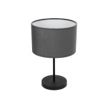 GLOBOSTAR® LARA 204-0076 Μοντέρνο Επιτραπέζιο Φωτιστικό Πορτατίφ με Ντουί 1 x E27 AC 220-240V IP20 - Μαύρο - Μ24 x Π24 x Υ35cm