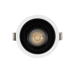 GLOBOSTAR® DUSTY 60340 Χωνευτό Downlight Σποτ LED 12W 1380lm 45° AC 220-240V Αδιάβροχο IP65 Φυσικό Λευκό 4500K - Bridgelux COB Chip & TÜV SÜD Driver - Λευκό & Μαύρο Ματ - Μ8 x Π8 x Υ7.5cm / Q7.5cm - 5 Χρόνια Εγγύηση