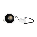 GLOBOSTAR® DUSTY 60340 Χωνευτό Downlight Σποτ LED 12W 1380lm 45° AC 220-240V Αδιάβροχο IP65 Φυσικό Λευκό 4500K - Bridgelux COB Chip & TÜV SÜD Driver - Λευκό & Μαύρο Ματ - Μ8 x Π8 x Υ7.5cm / Q7.5cm - 5 Χρόνια Εγγύηση