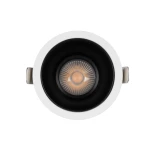 GLOBOSTAR® DUSTY 60341 Χωνευτό Downlight Σποτ LED 12W 1320lm 45° AC 220-240V Αδιάβροχο IP65 Θερμό Λευκό 2700K - Bridgelux COB Chip & TÜV SÜD Driver - Λευκό & Μαύρο Ματ - Μ8 x Π8 x Υ7.5cm / Q7.5cm - 5 Χρόνια Εγγύηση