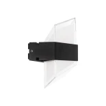 GLOBOSTAR® EMPIRE 60781 Μοντέρνο Φωτιστικό Τοίχου - Απλίκα LED 12W 1200lm 120° AC 220-240V Αδιάβροχο IP65 Θερμό Λευκό 2700K - Bridgelux SMD Chip & TÜV SÜD Driver - Μαύρο Ματ - Μ18.5 x Π17 x Υ10cm - 3 Χρόνια Εγγύηση