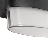 GLOBOSTAR® EMPIRE 60782 Μοντέρνο Φωτιστικό Τοίχου - Απλίκα LED 12W 1260lm 120° AC 220-240V Αδιάβροχο IP65 Φυσικό Λευκό 4500K - Bridgelux SMD Chip & TÜV SÜD Driver - Μαύρο Ματ - Μ18.5 x Π12 x Υ8.5cm - 3 Χρόνια Εγγύηση